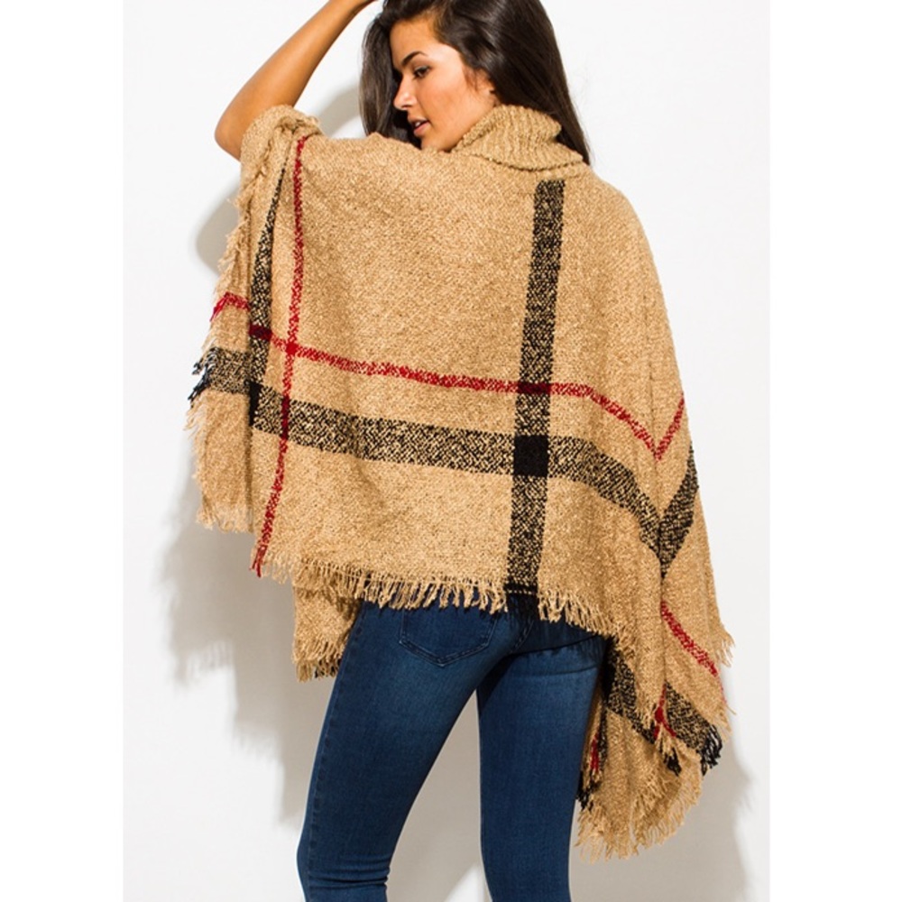 💗 TURTLENECK PONCHO - Picture 5 of 7
